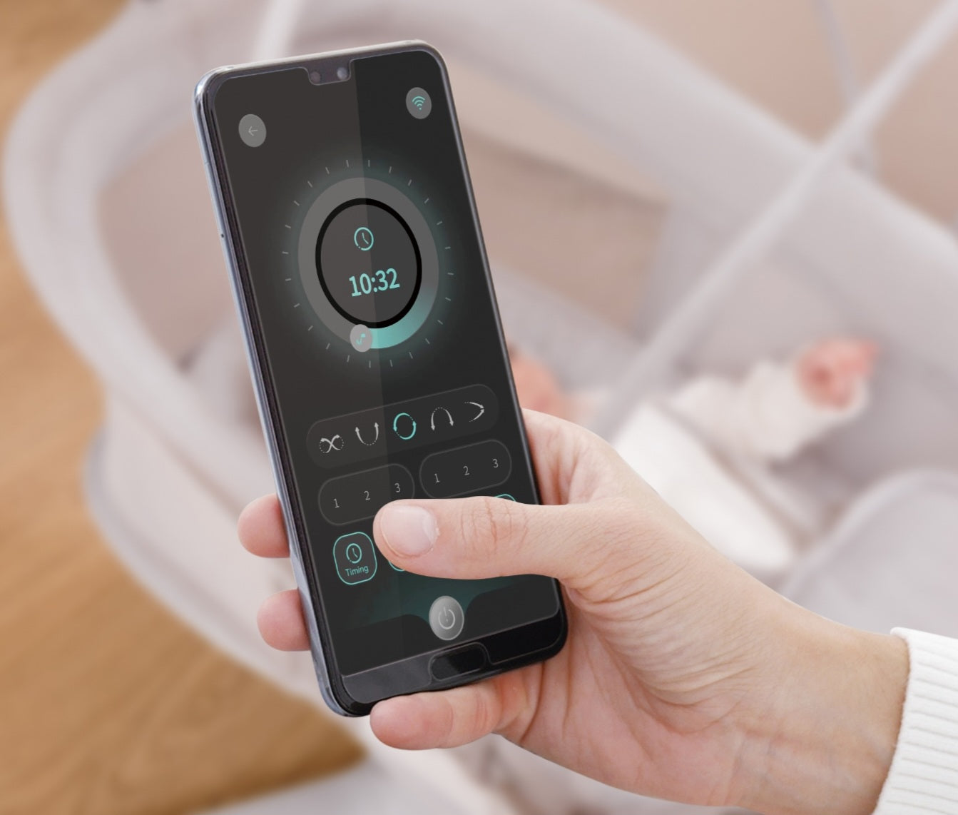 X Multi-Motion Baby Cradle – Smart Comfort for Your Baby | Golu Baby