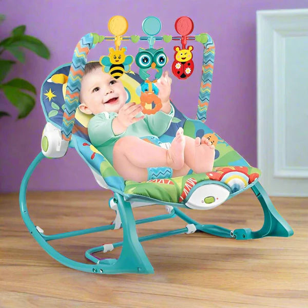 Baby Rocker – Infant to Toddler with Fold-Out Kickstand (0M+, 40 lbs / 18 kg) | Golu Baby