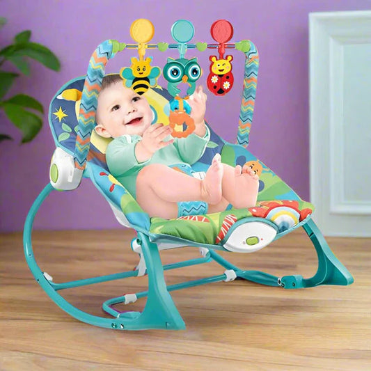 Baby Rocker – Infant to Toddler with Fold-Out Kickstand (0M+, 40 lbs / 18 kg) | Golu Baby