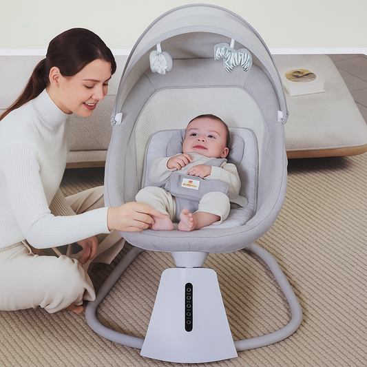 Mastela 3-in-1 Aura Deluxe Bassinet – Smart Touch & App Controlled Baby Comfort by Golu Baby