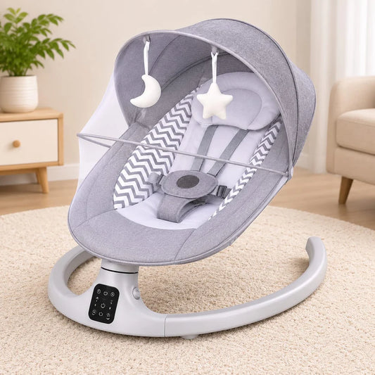 Kidilo SmartComfort 3-in-1 Baby Bassinet – Electric Rocker, Cradle & Sleeper