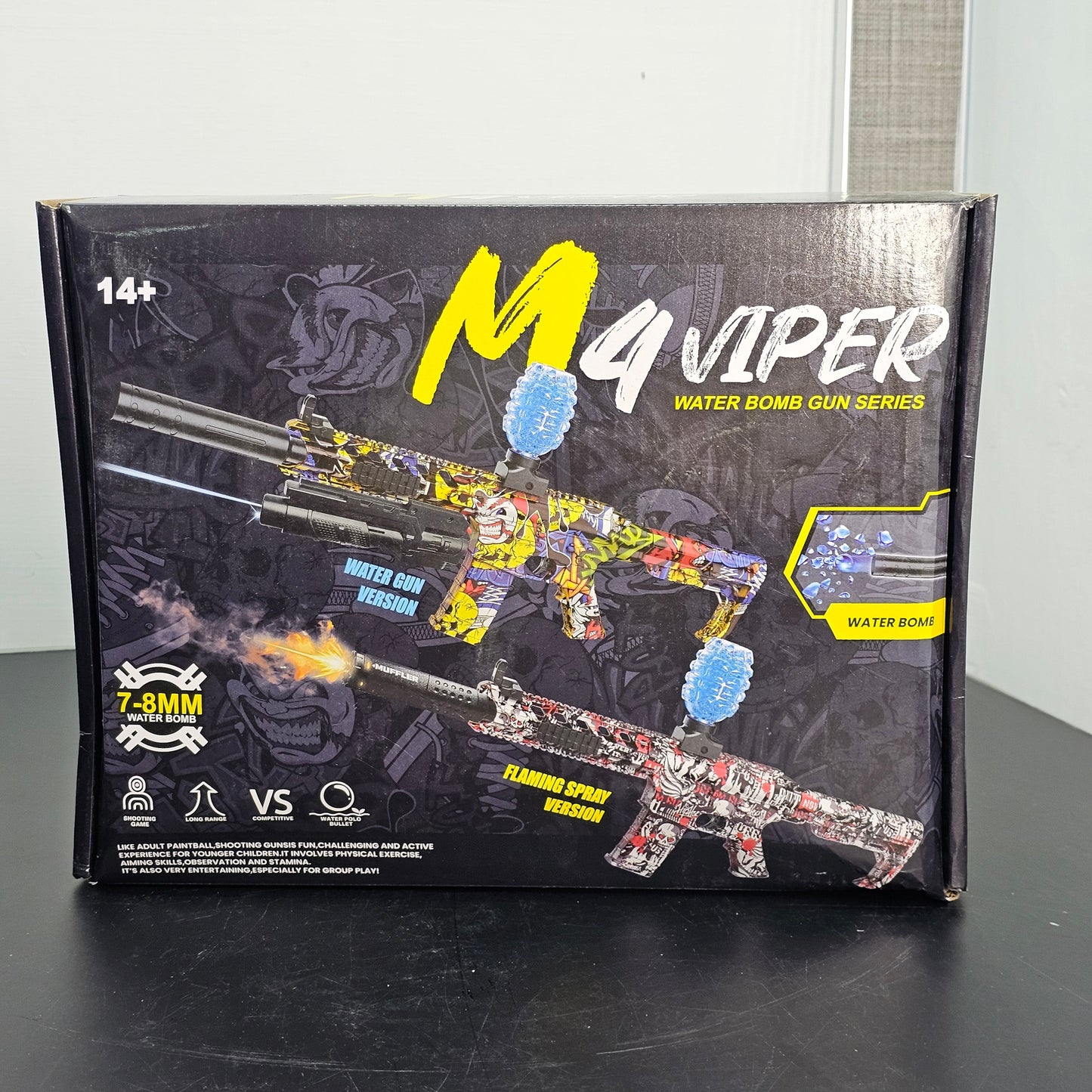 M4 Viper Water Bomb Gun – Flaming Spray Version | Golu Baby