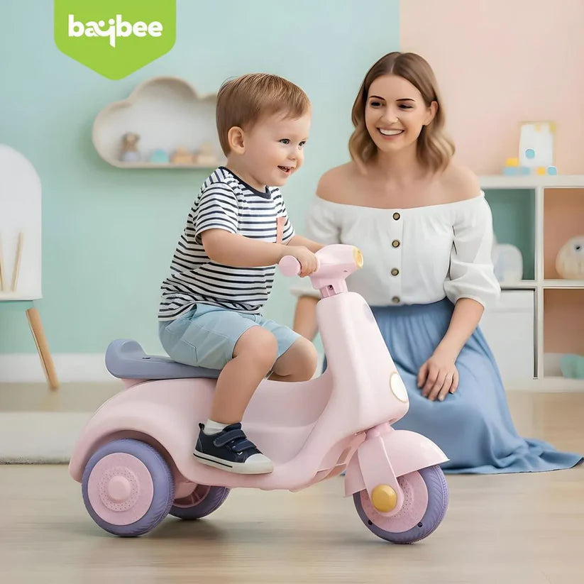 Kids Scooter Bike – Manual Ride-On with Lights & Music | Golu Baby