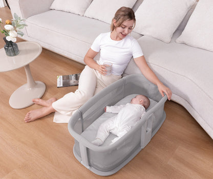 Dream Starlight Bedside Bassinet – 5-in-1 Smart Baby Bed for Sleep, Play & Comfort | Golu baby