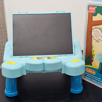 2-in-1 Drawing Board for Kids – Chalk & Marker Writing Board with Accessories | Golu Baby