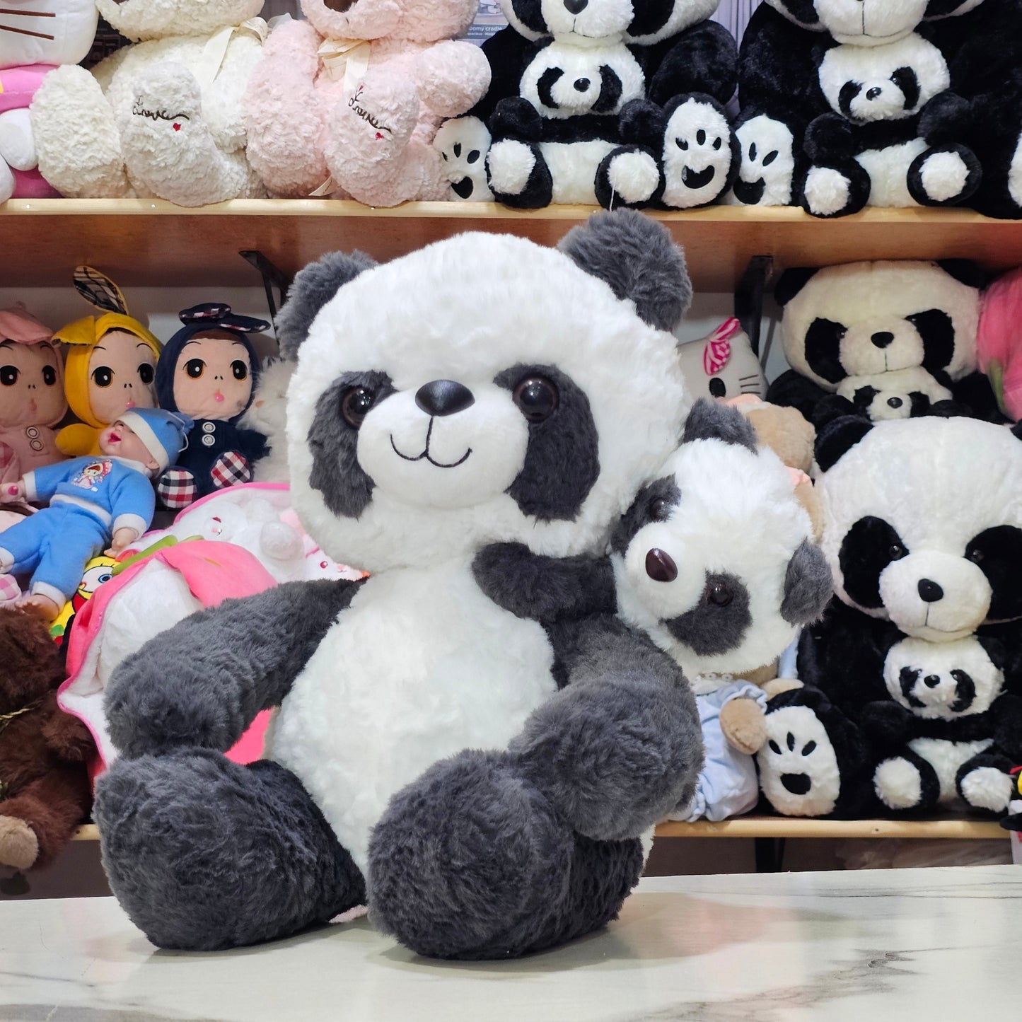 Panda with Baby – 40cm Soft Plush Toy | Golu Baby