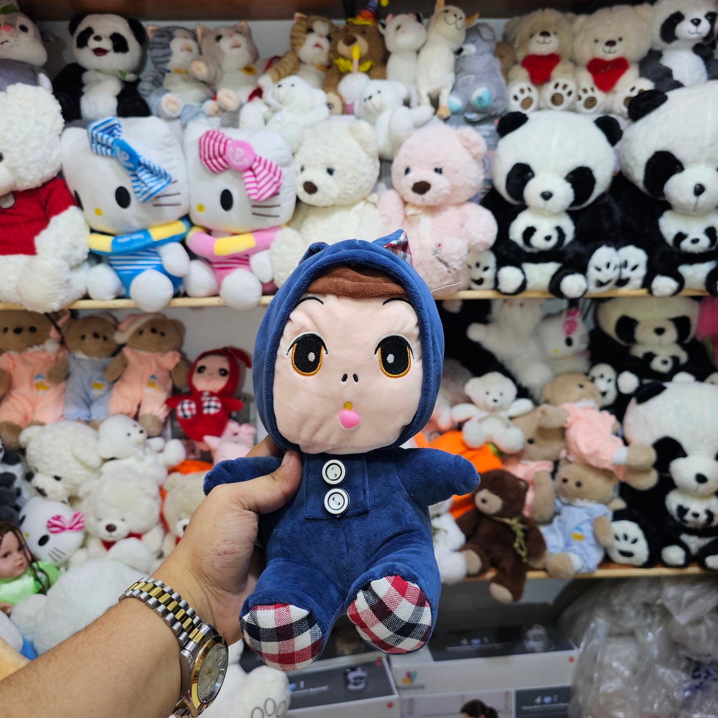 Blue Cap Doll – 25cm Soft Plush Toy | Golu Baby