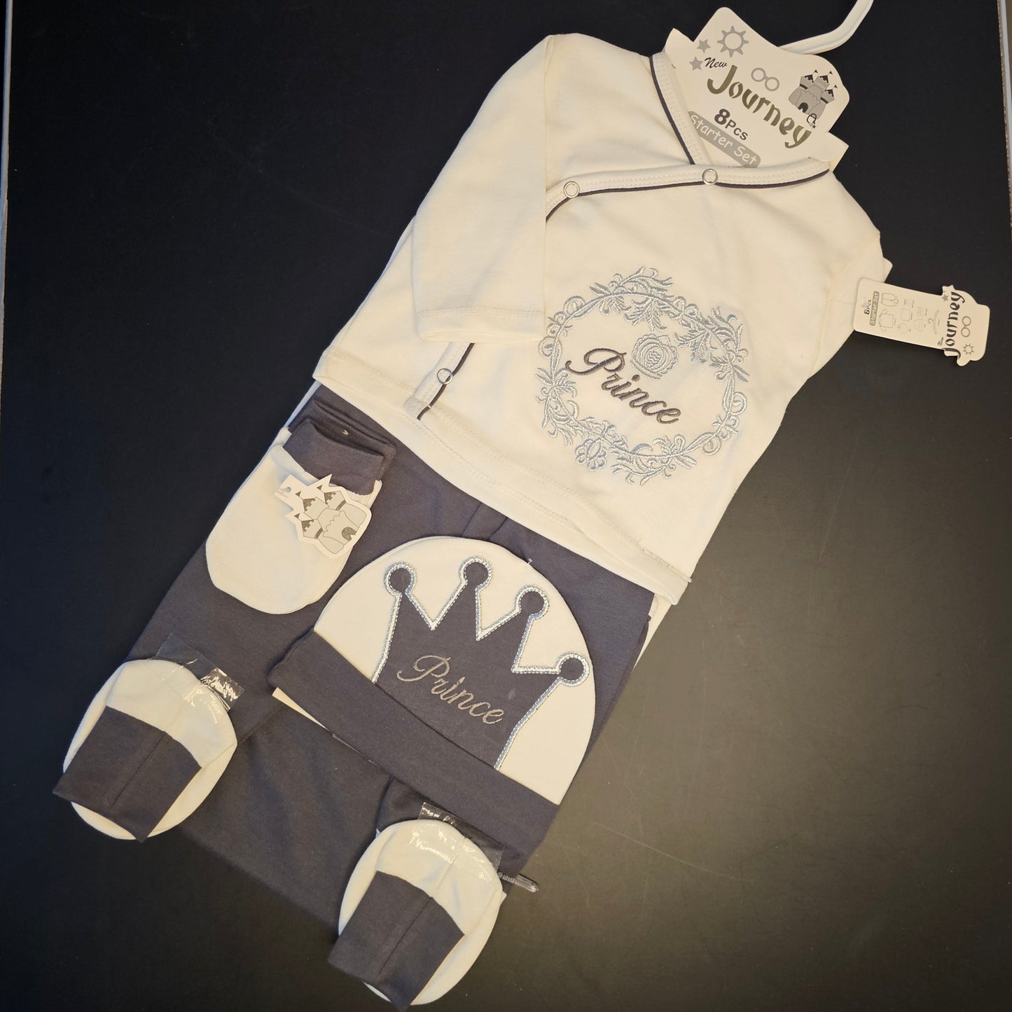 Journey 8-Piece Baby Starter Set – Newborn Essentials | Golu Baby