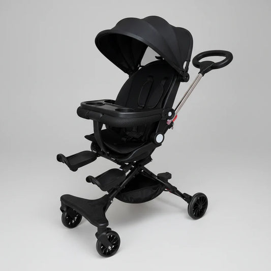 OrbitRide 360 Baby Stroller – Reversible Seat Travel Pram