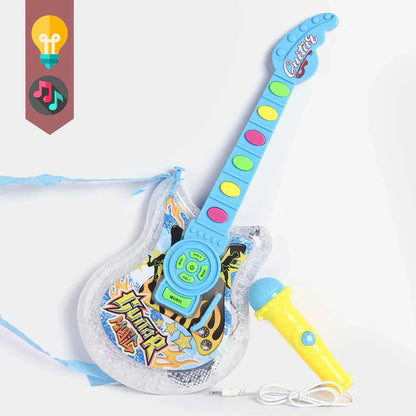 RockStar Kids Music Guitar Set – Toy Guitar with Microphone, Lights & Music