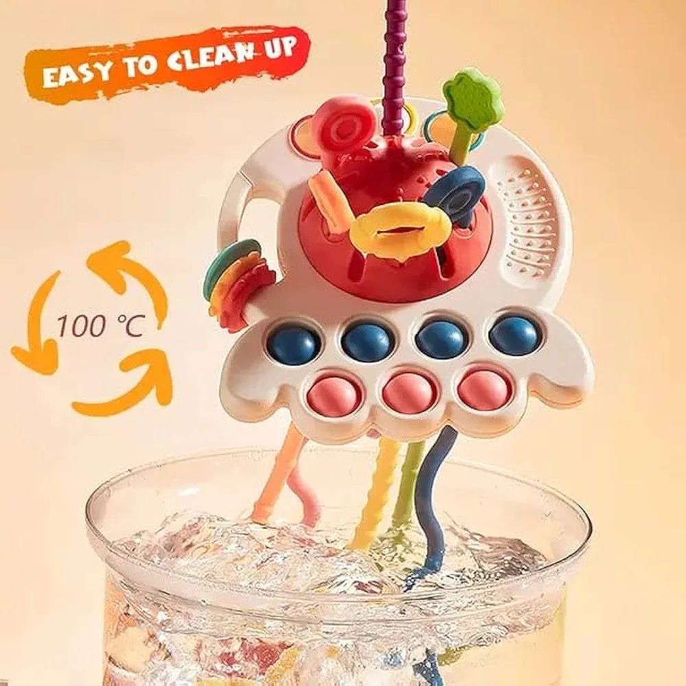 Pull String Toy – Colorful & Adorable Fine Motor Skills Toy | Golu Baby