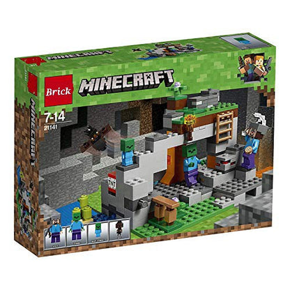 My World Zombie Cave Building Set – 253+ Pcs Brick Activity Toy (Ages 6+) | Golu Baby