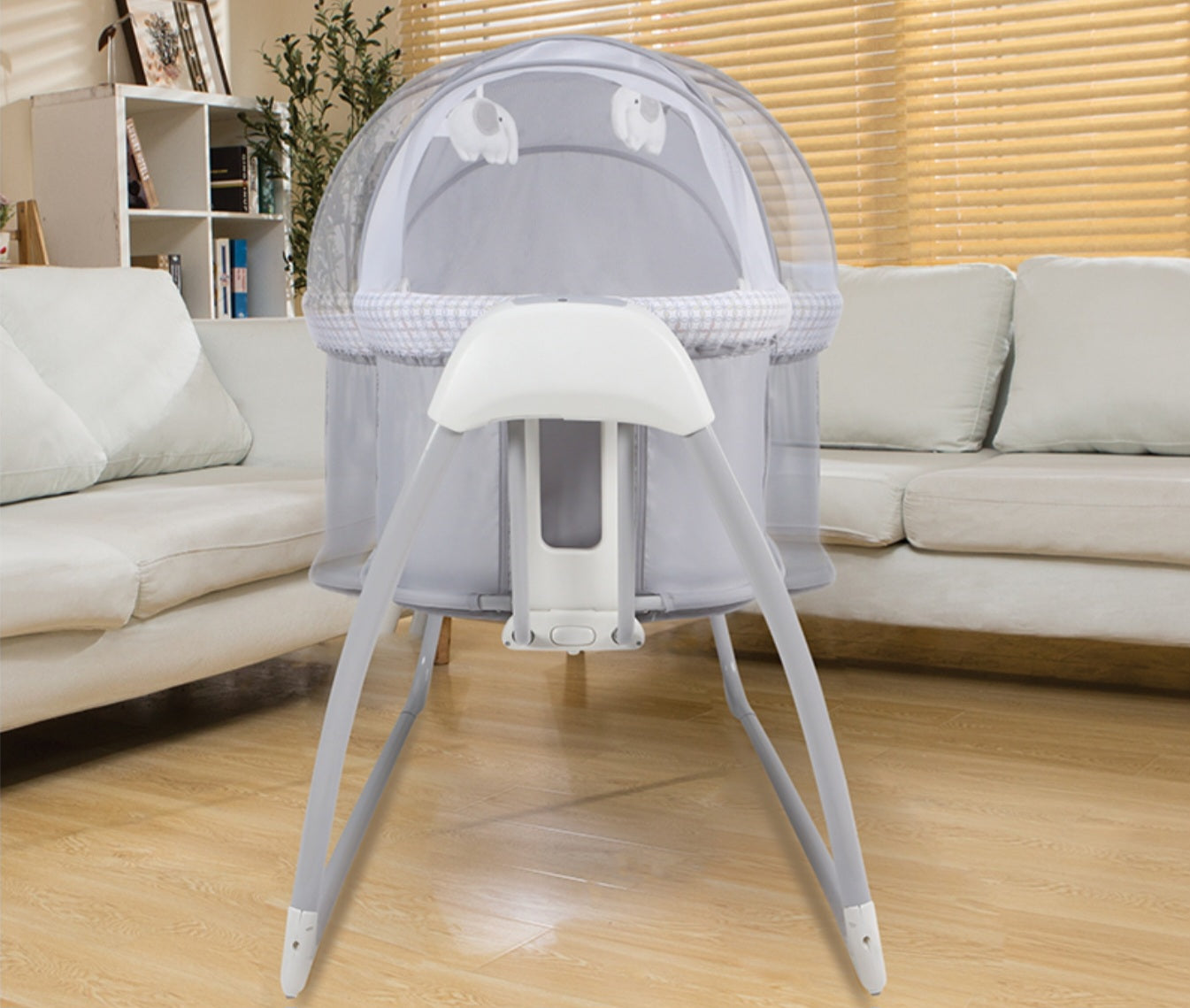 Deluxe 4-in-1 Bassinet – Smart, Safe & Multi-Functional Baby Cradle | Golu baby