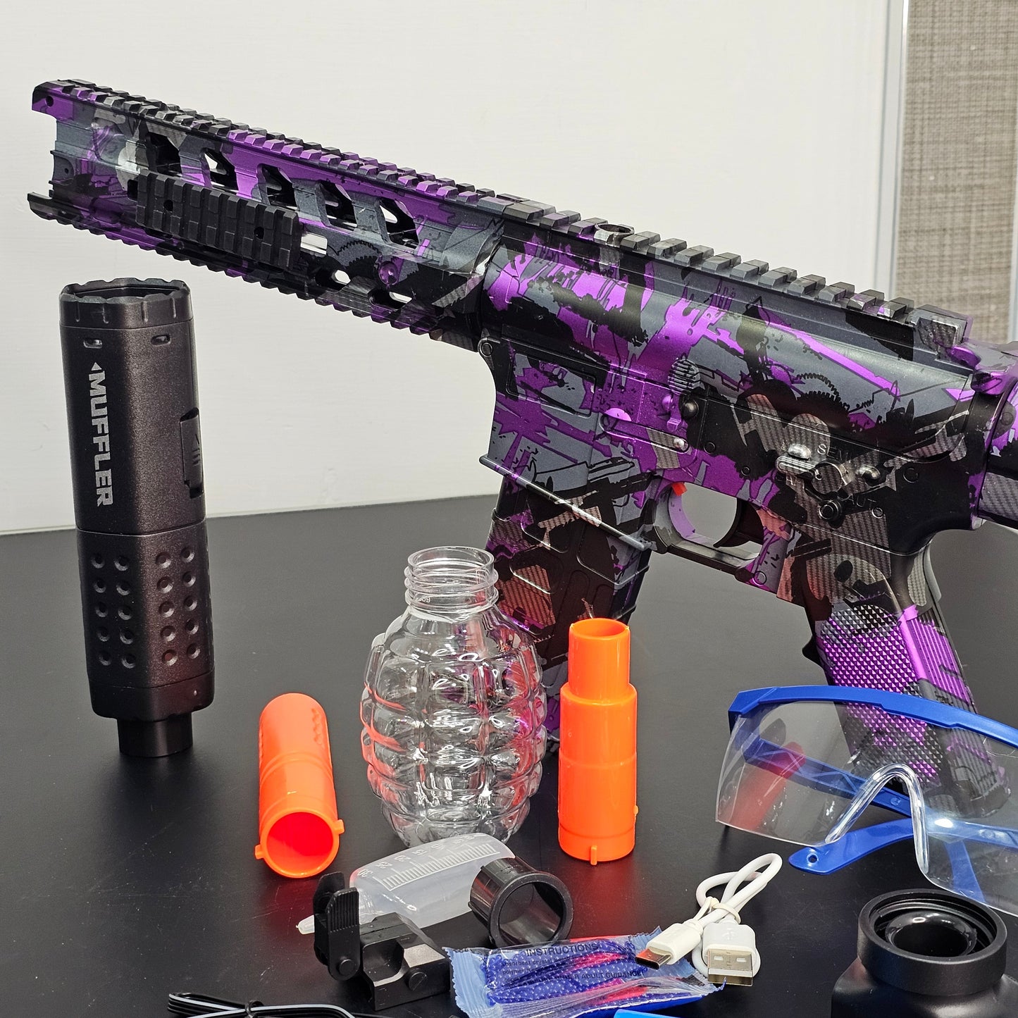 M4 Viper Water Bomb Gun – Flaming Spray Version | Golu Baby