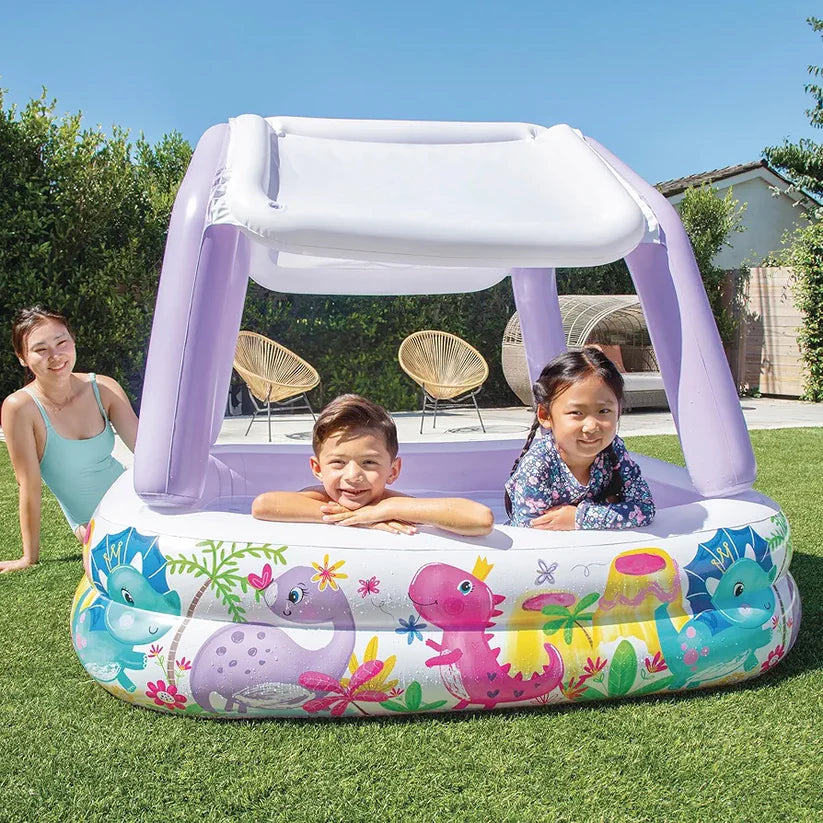 Intex Sun Shade Baby Pool – Kids Inflatable Swim Center Pool 57470
