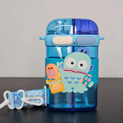 2-in-1 Kids Water Bottle 600ml – Straw & Sipper | Golu Baby