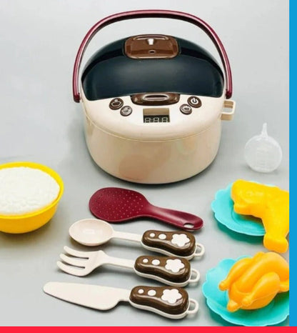 Mini Rice Cooker – Children's Simulation Household Appliance (11 Pcs Set) -Golu Baby