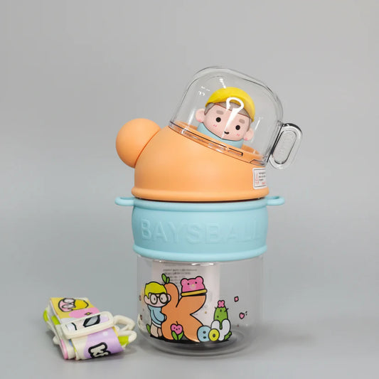 500ml Kids Water Bottle with Cup – Portable & Practical | Golu Baby