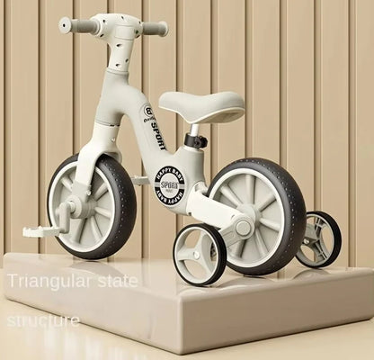RideGlide 3-Wheel Balance Tricycle – Anti-Rollover Kids Sliding Bike