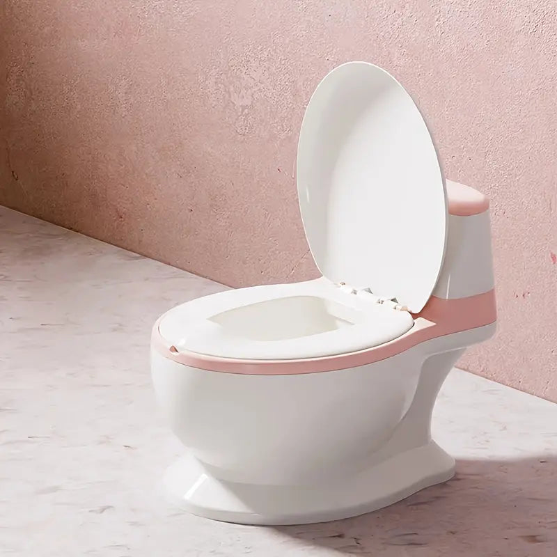 Baby Potty Training Seat – Realistic Toilet Design with Lid & Built-in Wipe Holder | Golu Baby