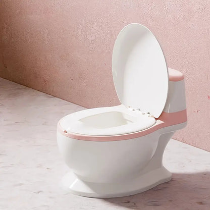 Baby Potty Training Seat – Realistic Toilet Design with Lid & Built-in Wipe Holder | Golu Baby