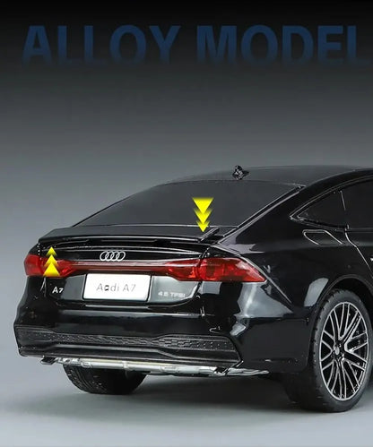 Audi A7 1:24 Scale Alloy Die-Cast Model Car – Pull-Back, Light & Sound Function | Golu Baby