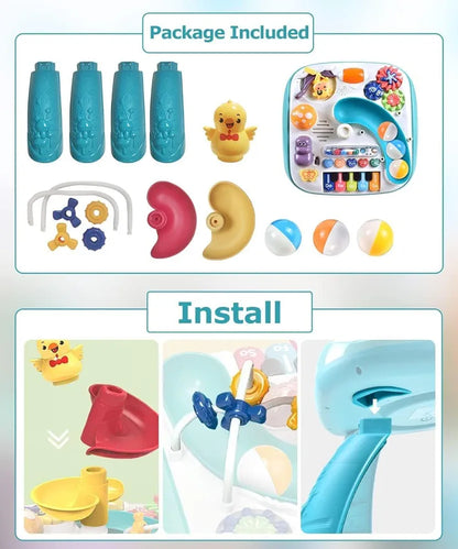 Musical Activity Table – Piano, Lights & Rolling Ball Fun - Golu Baby