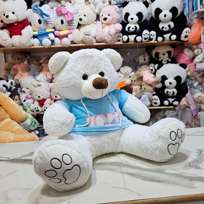 Blue Jacket Teddy Bear – 60cm Soft Plush Toy | Golu Baby