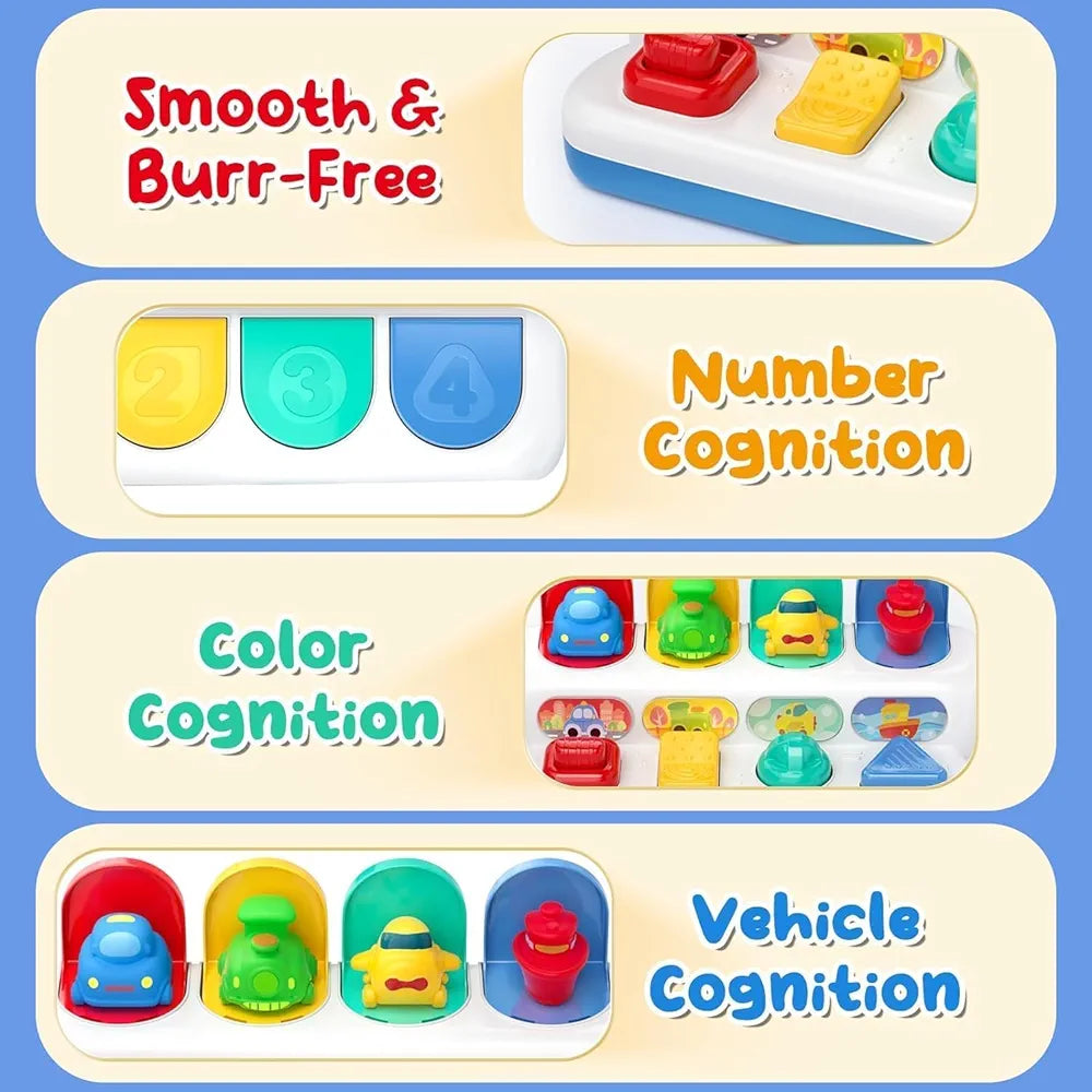 Pop-Up Vehicles – Early Education Toy for Happy Learning & Imaginative Play | Golu Baby