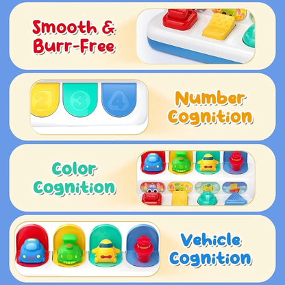 Pop-Up Vehicles – Early Education Toy for Happy Learning & Imaginative Play | Golu Baby