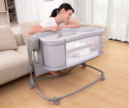 Deluxe 3-in-1 Bassinet – Smart, Safe & Comfortable Baby Cradle | Golu baby