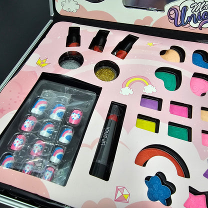Unicorn Makeup Suitcase – Magical Beauty Set for Kids | Golu Baby