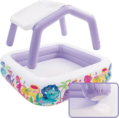 Intex Sun Shade Baby Pool – Kids Inflatable Swim Center Pool 57470