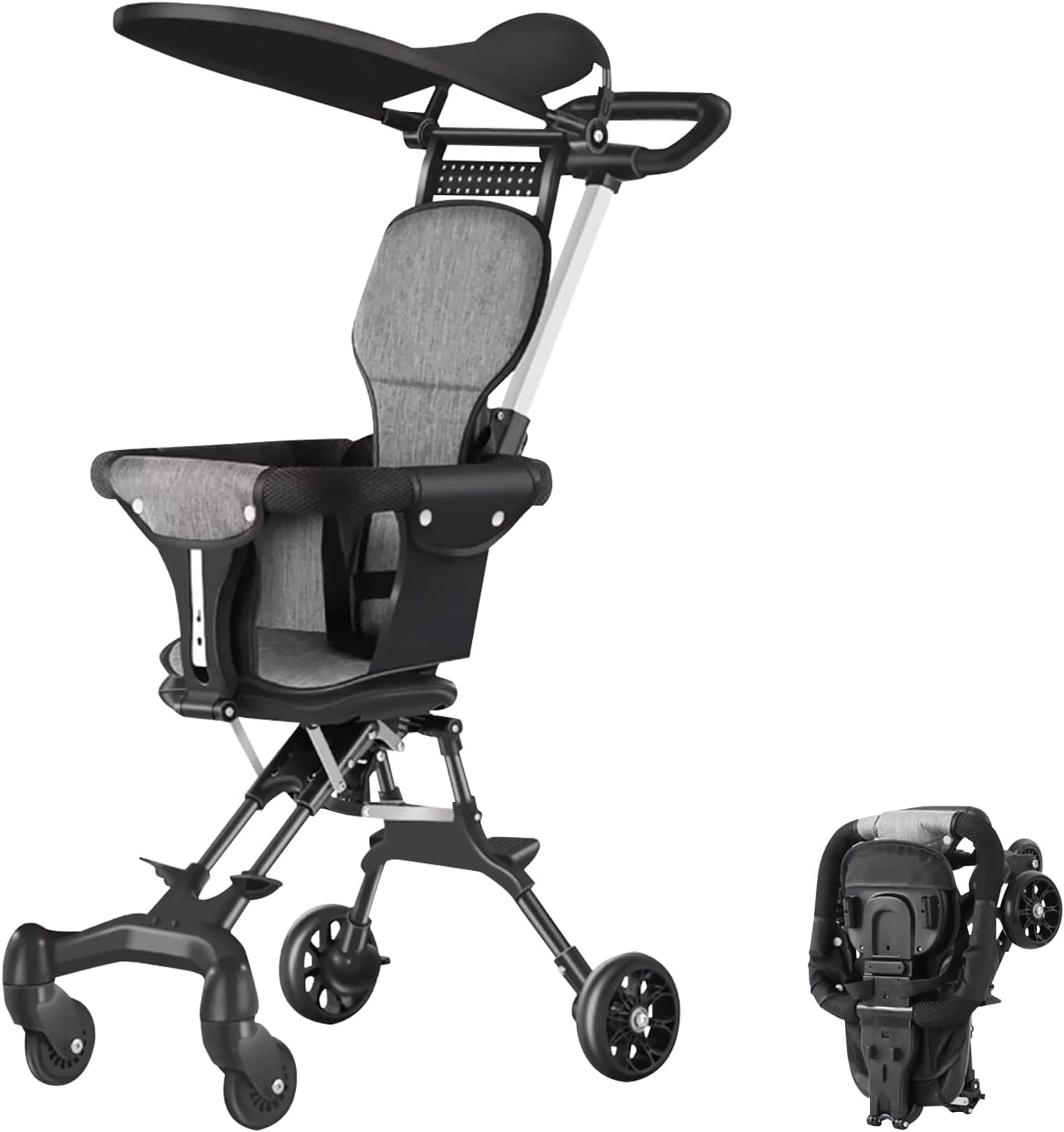 Two-Way Push Compact Baby Stroller – Lightweight & Anti-Rollover Design | Golu Baby