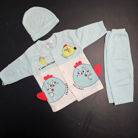 I Love Chicken Baby Dress – New Born Baby | Golu Baby