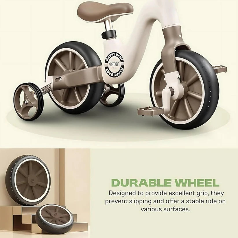 RideGlide 3-Wheel Balance Tricycle – Anti-Rollover Kids Sliding Bike