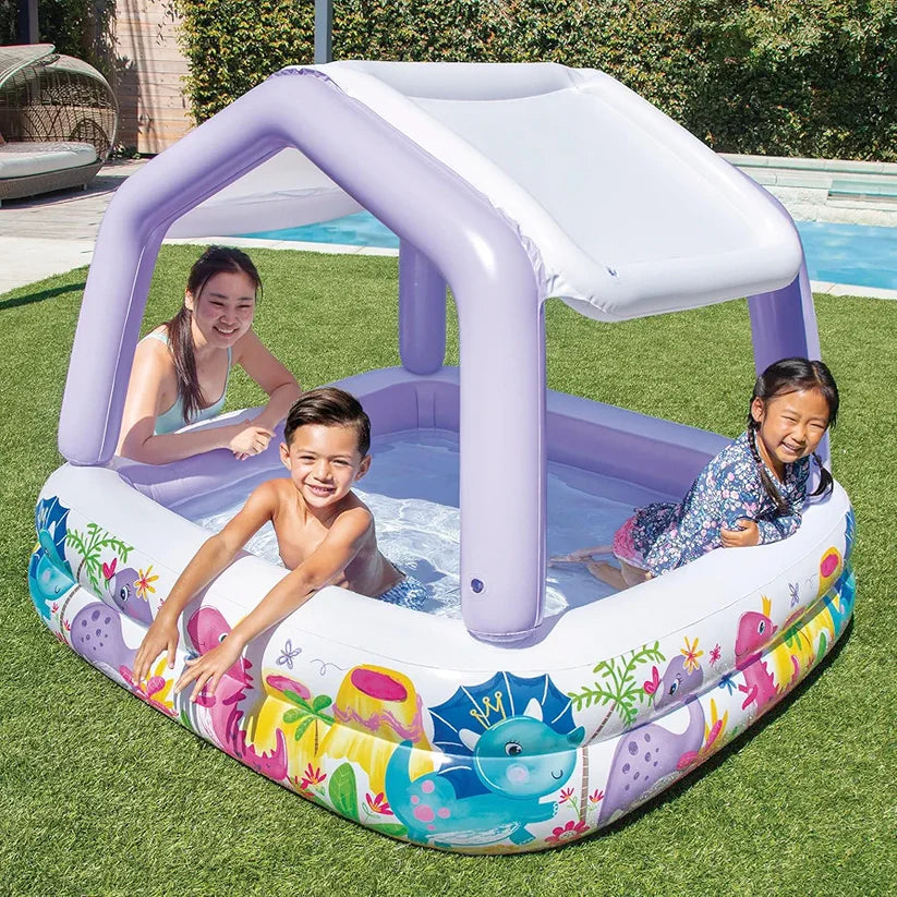 Intex Sun Shade Baby Pool – Kids Inflatable Swim Center Pool 57470
