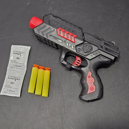 Black Hawk 10-Shot Pressure Transmitter Toy Gun – Dual Function Long-Range Blaster | Golu Baby