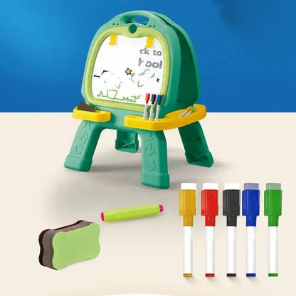 46 Pcs Artist Drawing Board for Kids – Double-Sided Easel with Spirograph & Painting Accessories | Golu Baby