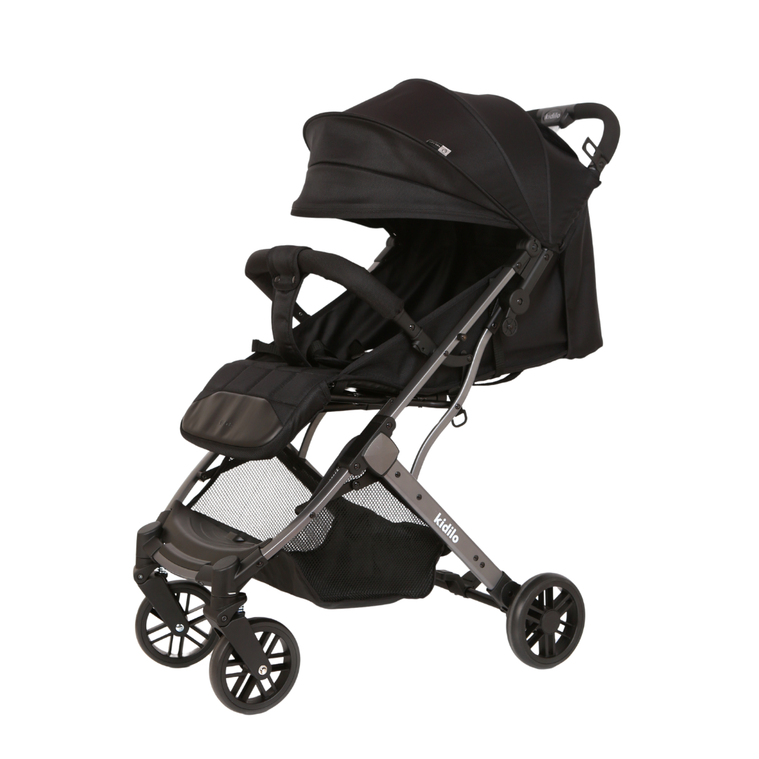 Kidilo K8 Pro Baby Stroller – Black | Golu baby