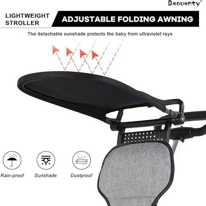 Two-Way Push Compact Baby Stroller – Lightweight & Anti-Rollover Design