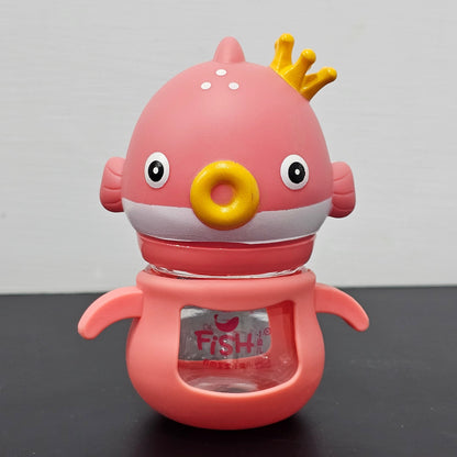 Baby Glass Feeder Pink 60ml – Safe, Compact & Easy Feeding | Golu Baby