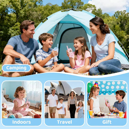 VisionTalk Kids Video Walkie Talkie Set – Rechargeable Long-Range Communication Toy