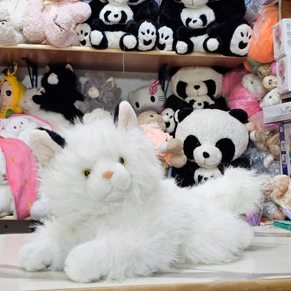 White Persian Cat Plush – 35cm Soft Toy with Sound | Golu Baby