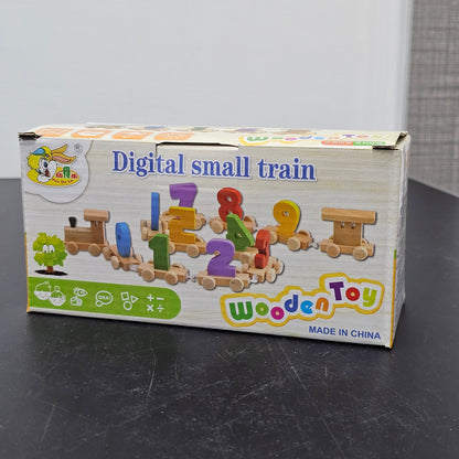 Digital Small Wooden Train – Learn Counting & Words | Golu Baby