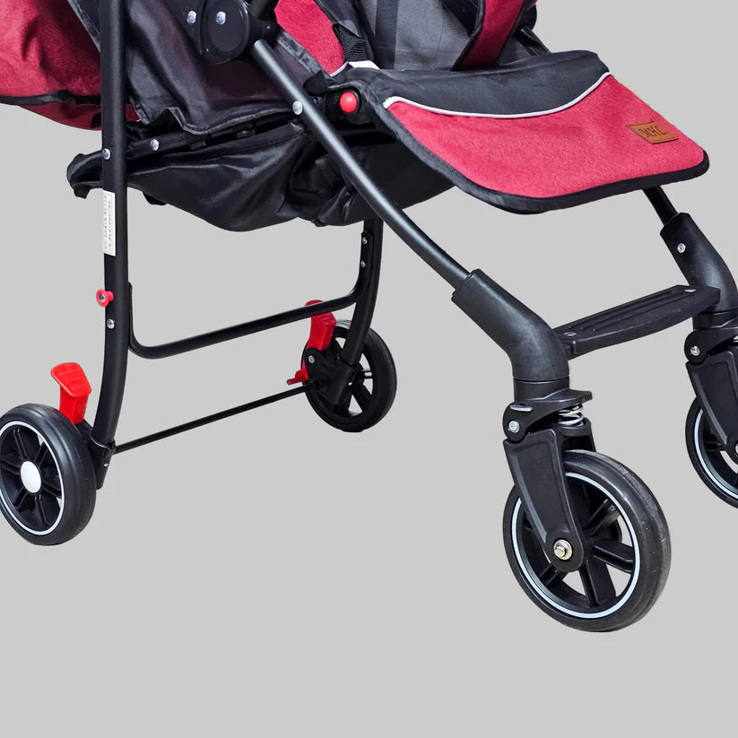 Lightweight Baby Stroller – Foldable with 360° Wheels & Sun Canopy | Golu Baby