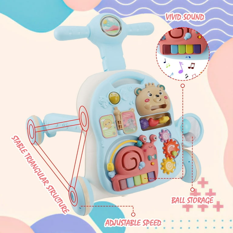 2-in-1 Baby Activity Walker with Music & Lights | Golu baby