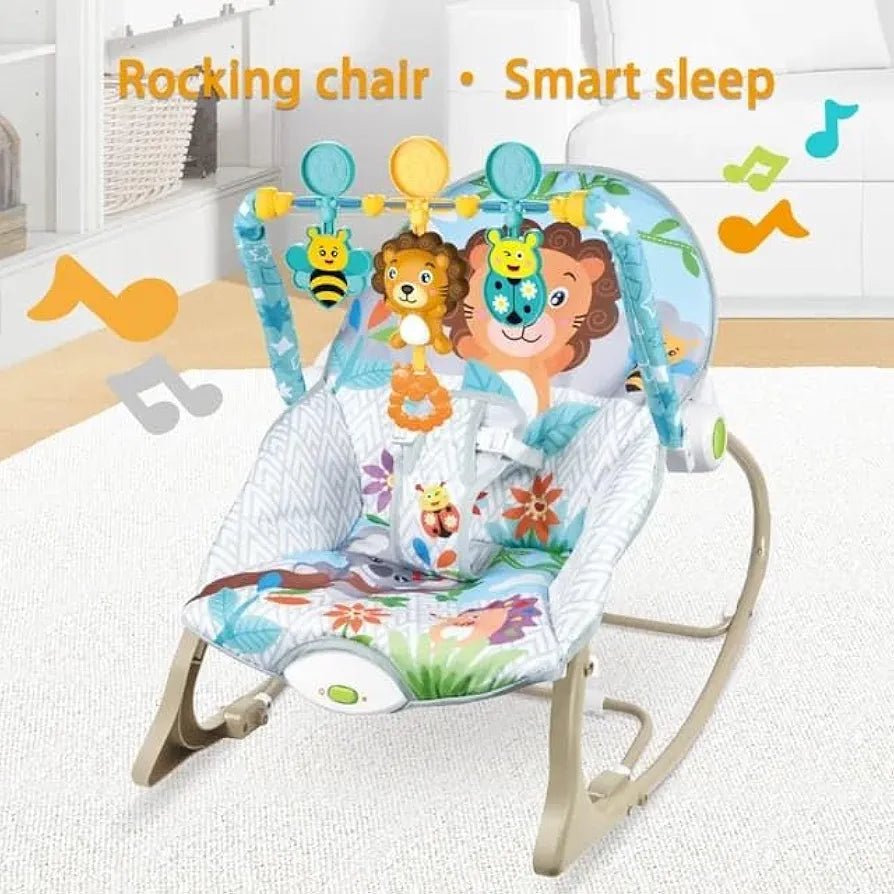 Baby Rocker – Infant to Toddler with Fold-Out Kickstand (0M+, 40 lbs / 18 kg) |Golu Baby