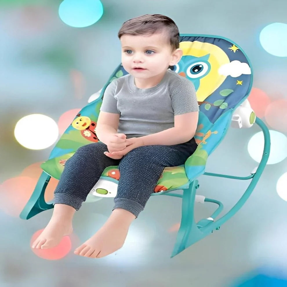 Baby Rocker – Infant to Toddler with Fold-Out Kickstand (0M+, 40 lbs / 18 kg) | Golu Baby