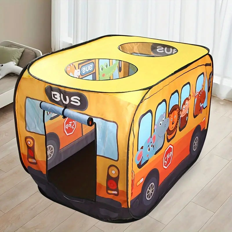 Bus Shape Kids Tent – Foldable Playhouse for Fun & Travel | Golu Baby